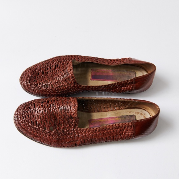 80s - SUSAN BENNIS - WARREN EDWARDS - Loafer - Men\'s - 10 - Br Leather Woven main image 9